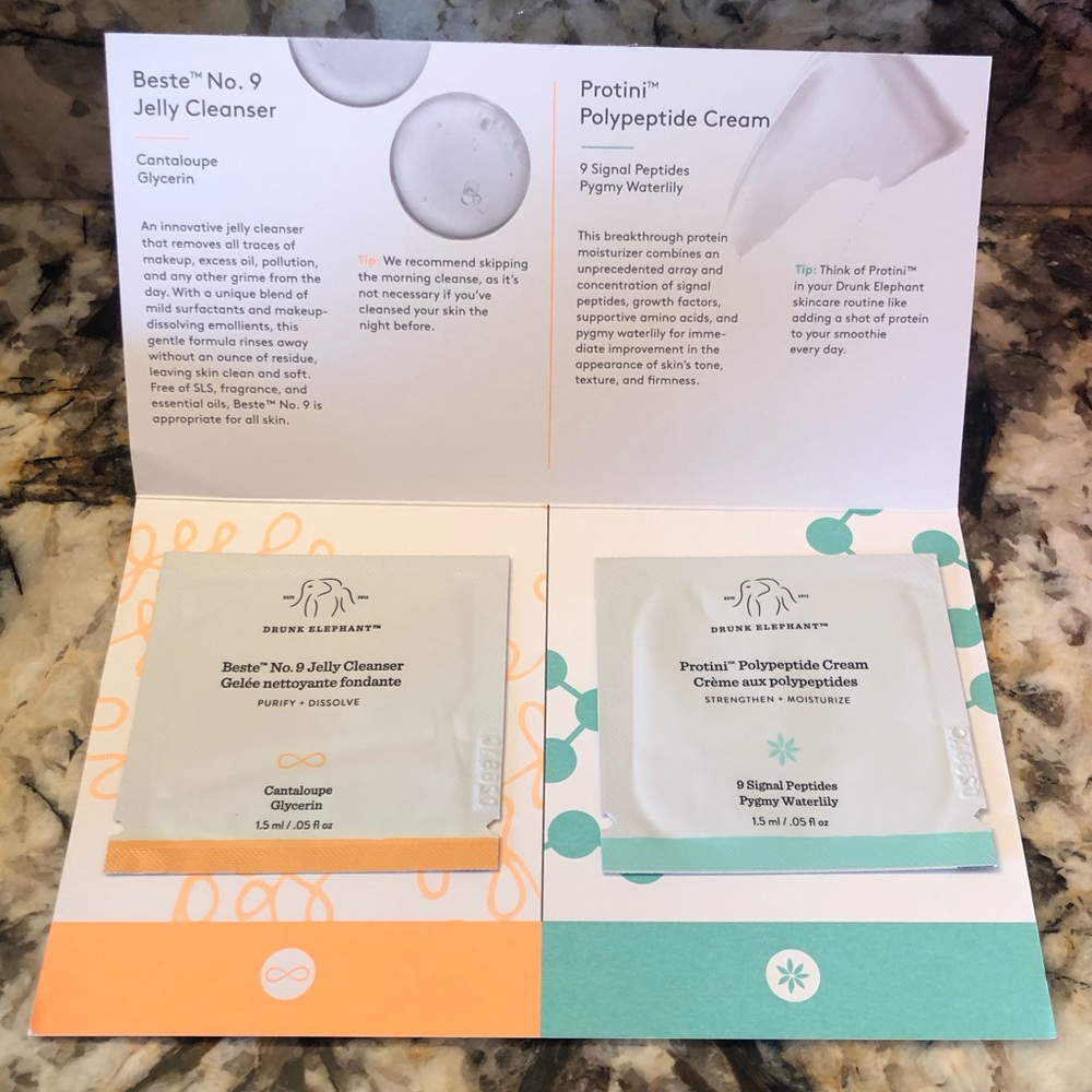 Drunk Elephant Sample Packs 1.5ml Each